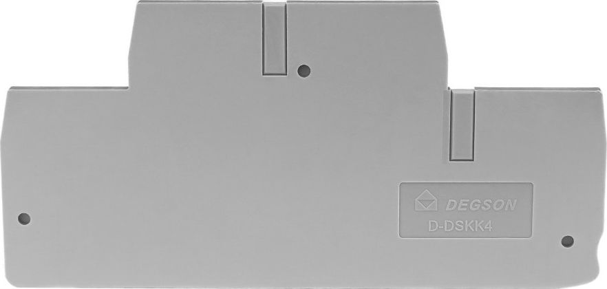 Degson Płytka końcowa do złączki szynowej 2-piętrowej DSKK4 4mm2 5835
