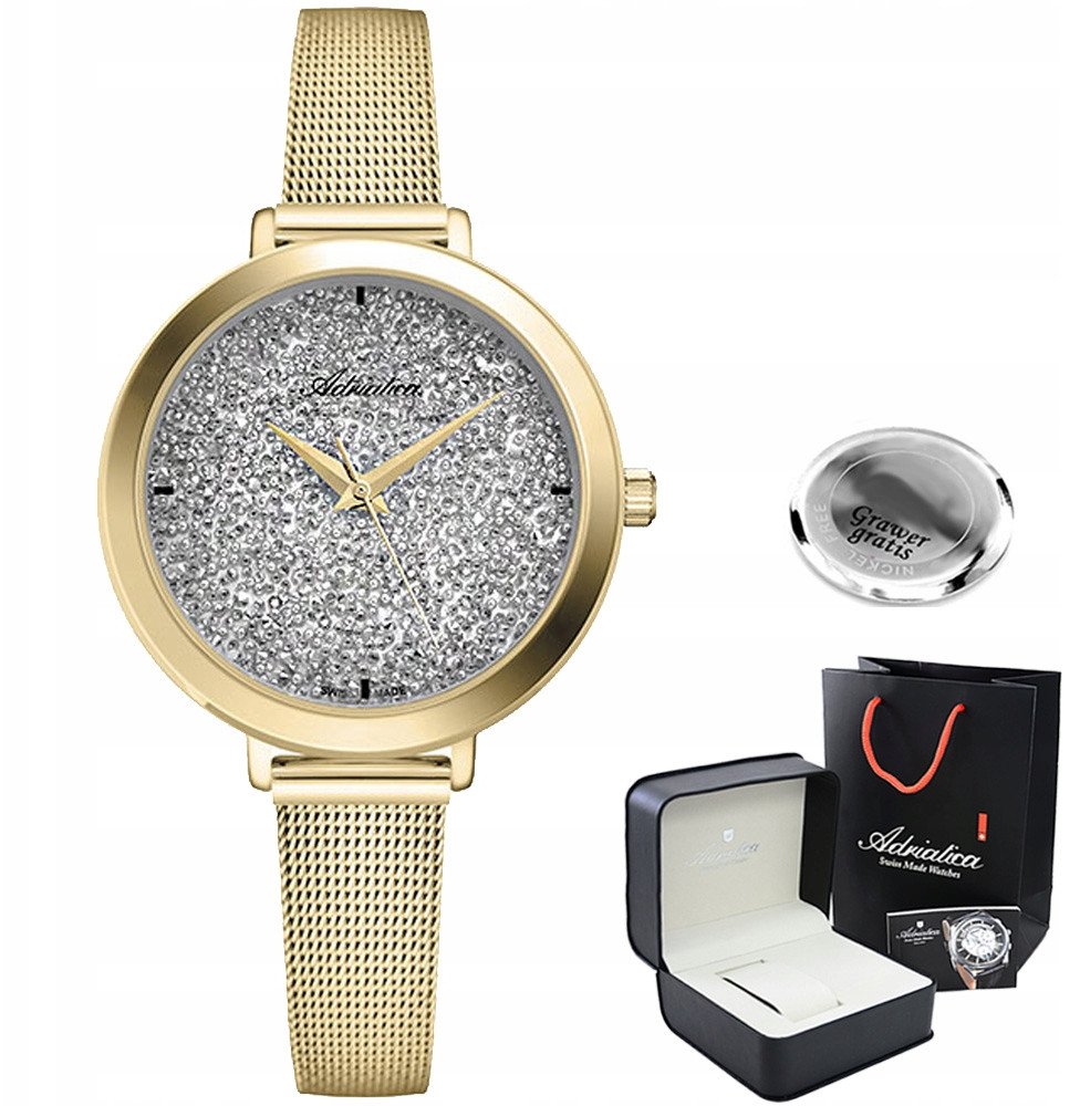 Zegarek Adriatica Zegarek damski GLORIA-G z GRAWEREM