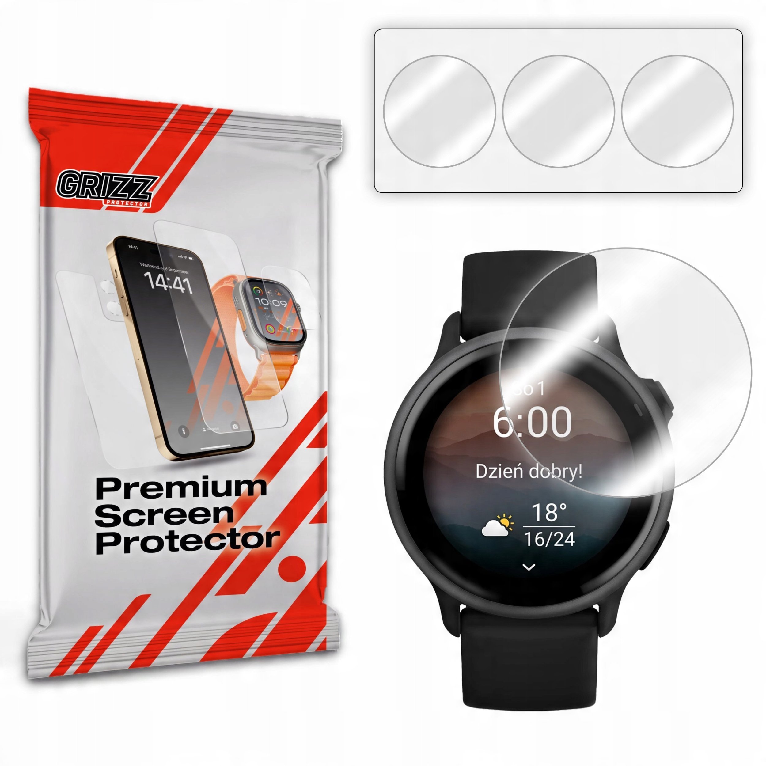 Folia hydrożelowa GrizzGlass Hydrofilm do Garmin Vivoactive 6
