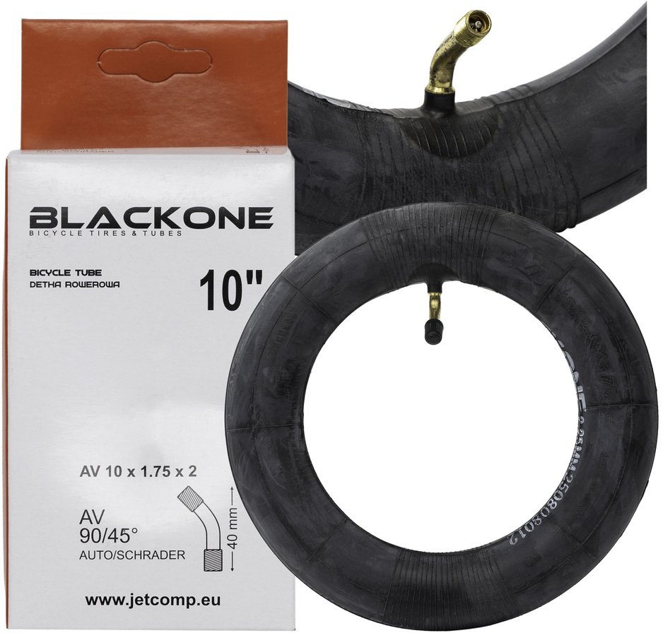 Dętka BlackOne 10" x2.5/2.75 AV- 90/45 (grubość 2.25mm) do hulajnóg elektrycznych