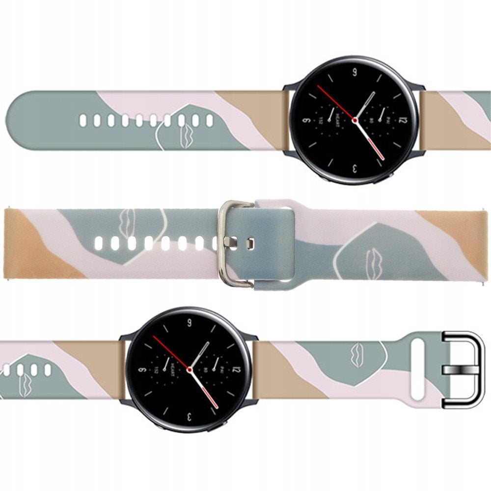 Pasek Strap Moro do Samsung Galaxy Watch 45 / 46 / 47 mm silikonowa bransoletka opaska do zegarka - wzór 17