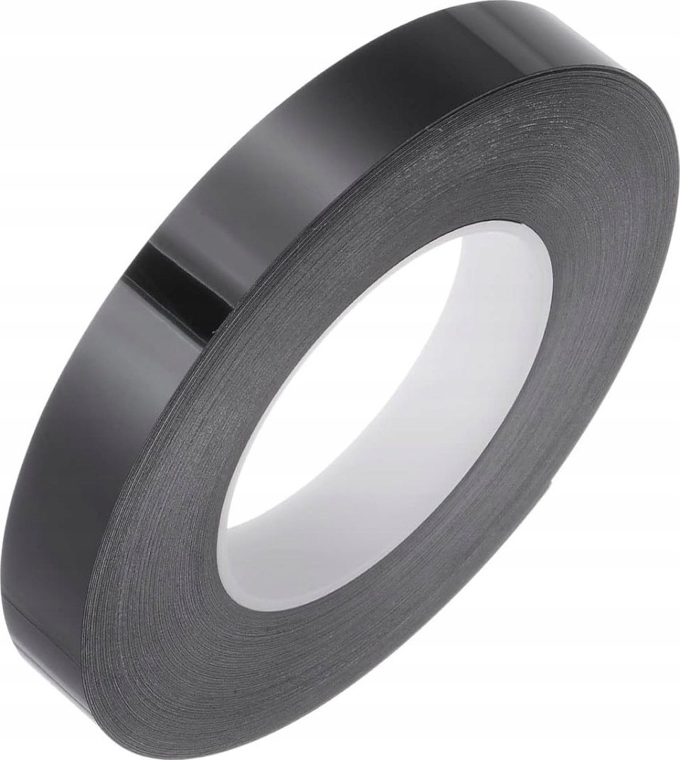 TAŚMA OZDOBNA PRZYLEPNA NA PODŁOGĘ CZARNA TASIEMKA PASMANTERIA 2cm x 50m