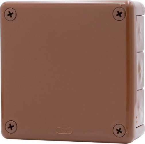 Onnline Puszka hermetyczna H55-L 118x118x46 IP55 12-wylotowa brązowa