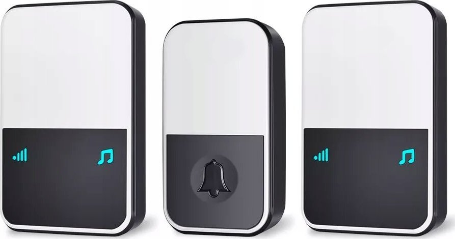 Spreest Dzwonek bezprzewodowy do drzwi + 2xOdbiornik 300m