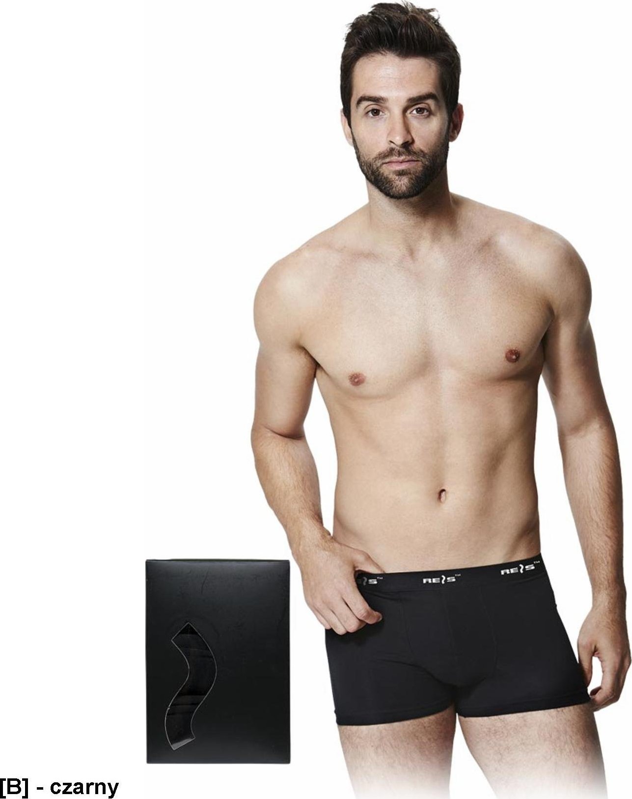 R.E.I.S. UP-BOXER - bokserki, 95% bawełna, 5% spandex, 160 g/m,w górnej części elastyczna gumka L-XL