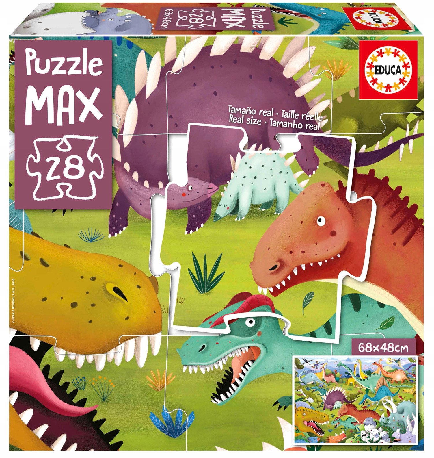 Puzzle XL 28 Dinozaury