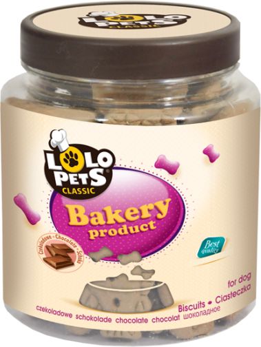 Lolo Pets Classic Ciastka - Zwierzątka czekoladowe w słoikach 210g