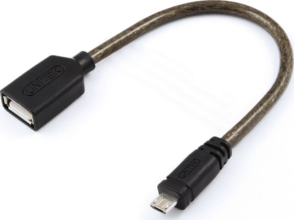 Kabel USB Unitek microUSB - USB-A 0.22 m Czarny (YC438)