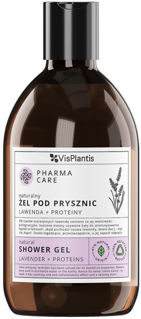 Vis Plantis Pharma Care Naturalny żel pod prysznic Lawenda + Proteiny 500ml