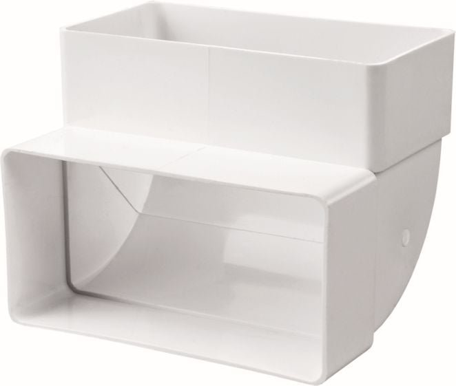 Vents Kolano pionowe 90° białe 120 x 60mm (460)