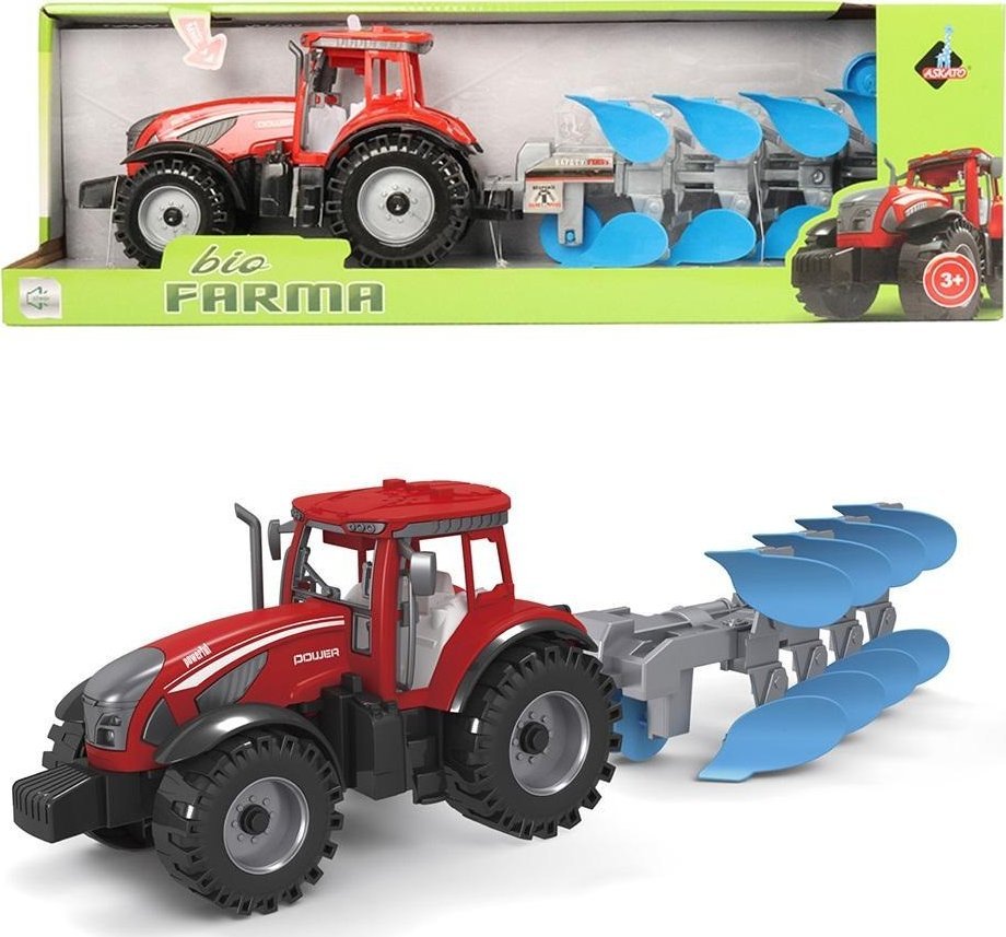 Traktor z pługiem