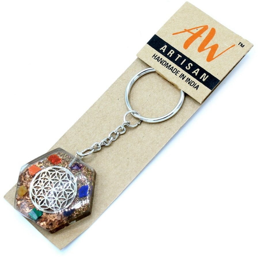 Breloczek z Orgonitem - Kwiat życia