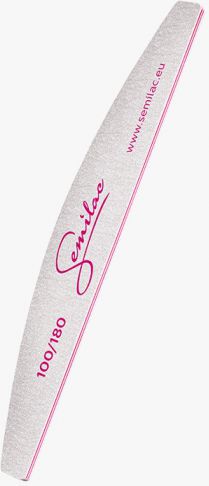 Semilac Quality 100/180 pilnik łódka biało-różowy