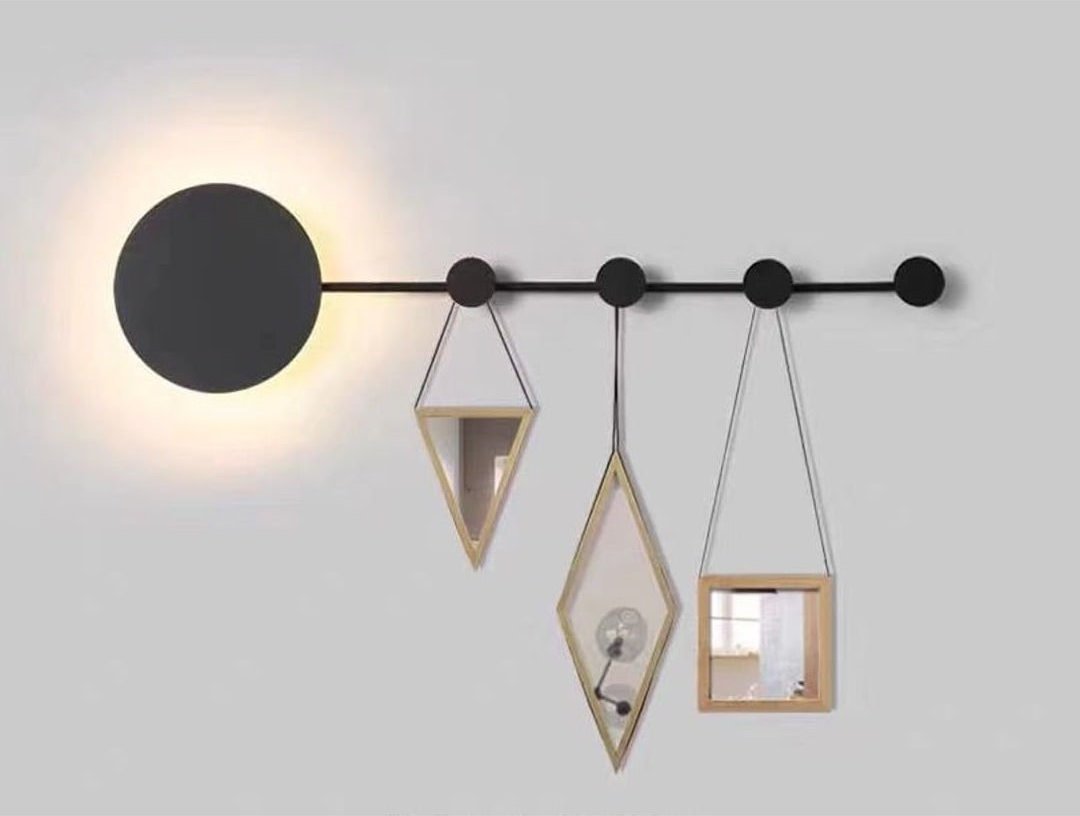 Kinkiet Copel Nowoczesny kinkiet CGKEYW czarna lampa ledowa 3000K do sypialni