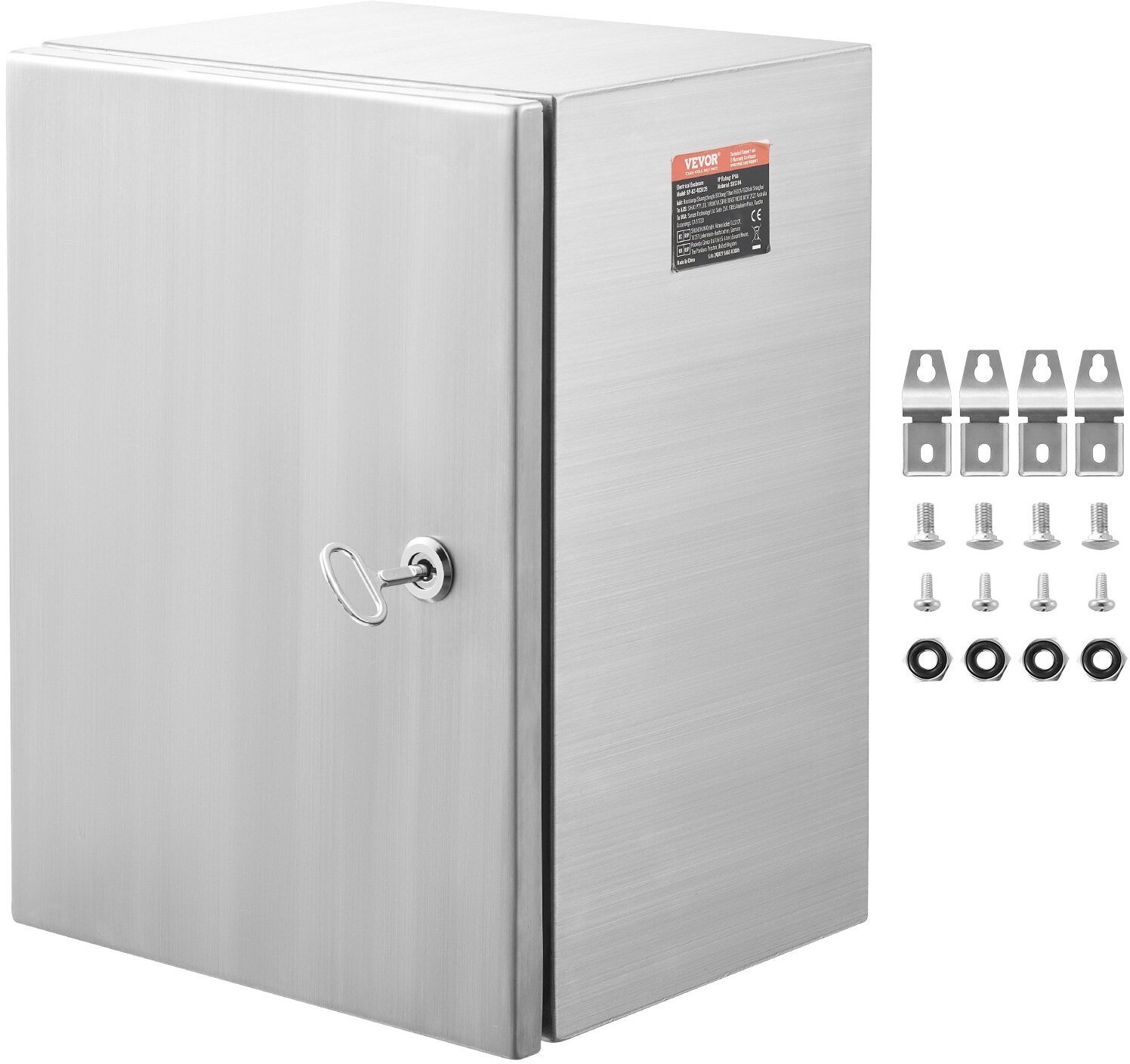 Obudowa skrzynka elektryczna 40x30x15 cm stal 304 IP66 ścienna z zamkiem