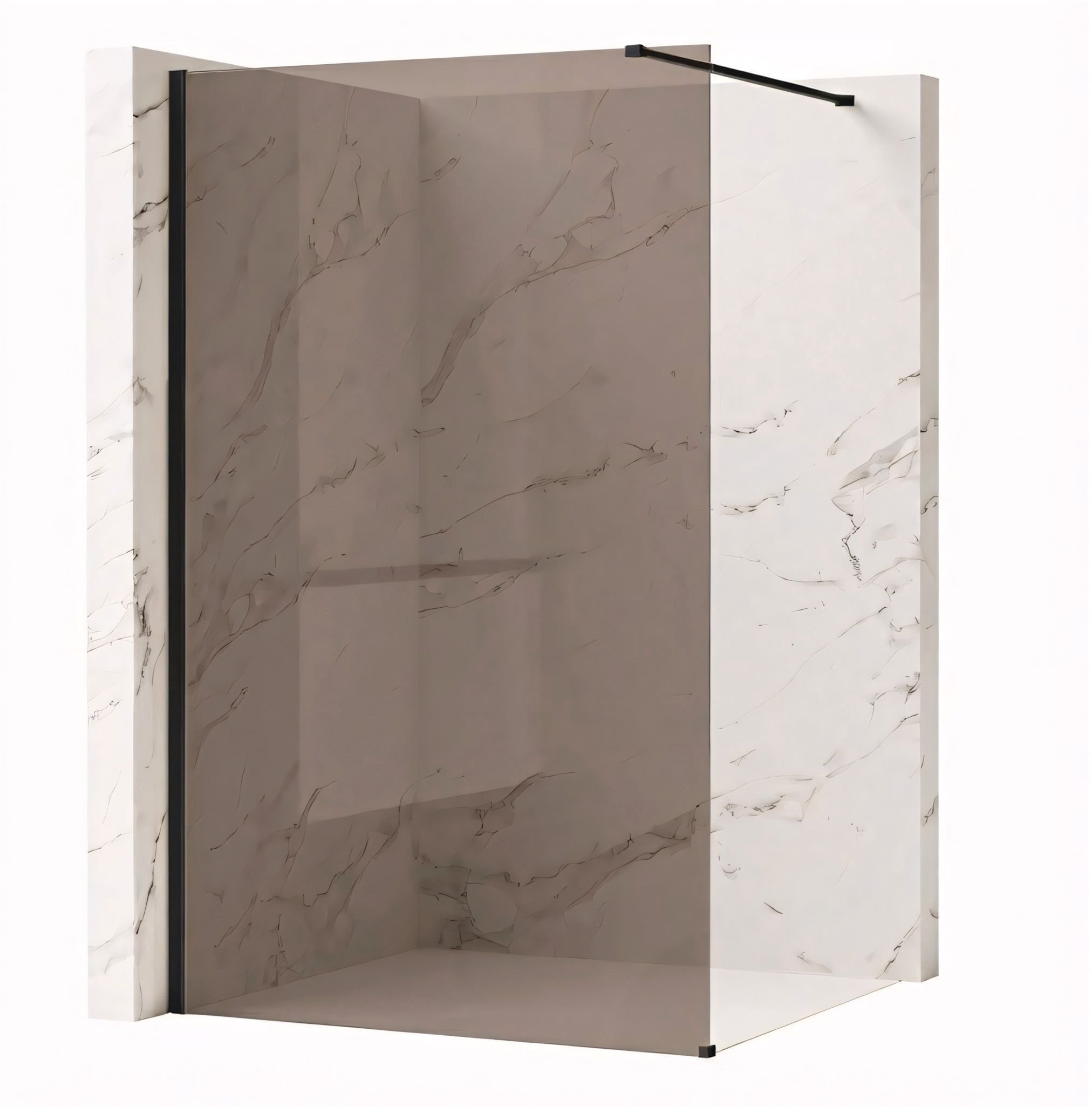 Rea Kabina prysznicowa Walk-In Flexi Brown / Black 140