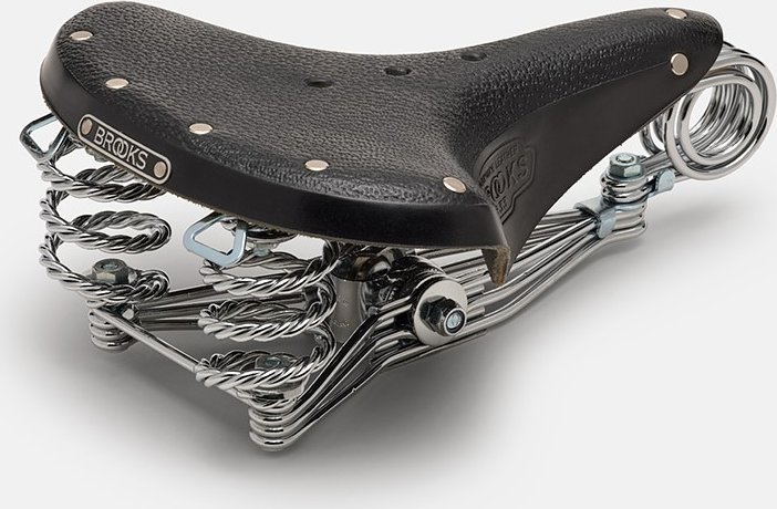 Brooks Siodełko BROOKS B33, Black, Steel Rail, Waga 1600g, Linia Leather (NEW)