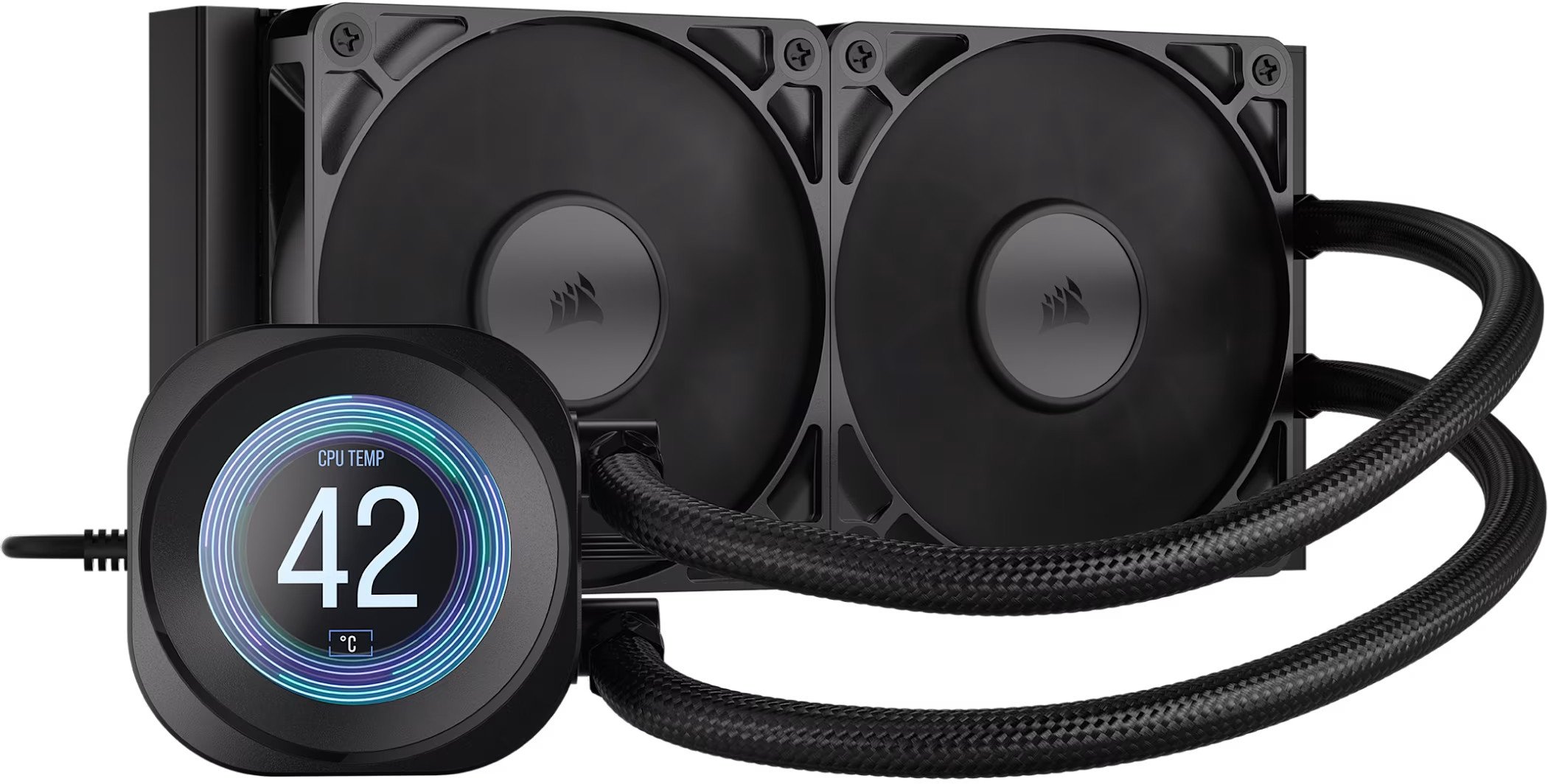 Chłodzenie wodne Corsair Nautilus 240 RS LCD Czarne (CW-9061031-WW)