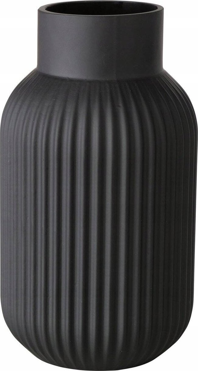 Boltze Czarny wazon NORDIKA, szklany