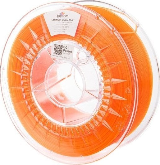 Spectrum Filament Spectrum PLA Crystal 1,75mm 1kg - Neon Orange}