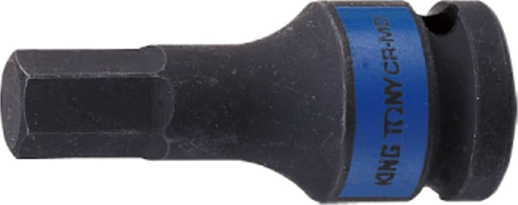 King Tony NASADKA UDAROWA KRÓTKA 1/2" Z KOŃCÓWKĄ HEX 17mm x 60mm King Tony