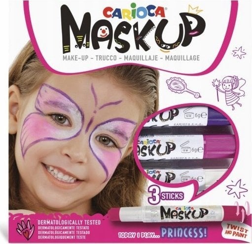 Kredki do twarzy MaskUP Princess 3kol CARIOCA