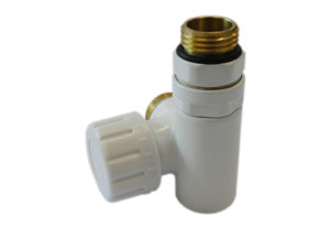 Schlosser Zawór termostatyczny do montażu grzałki elektrycznej biały prawy - 604900002