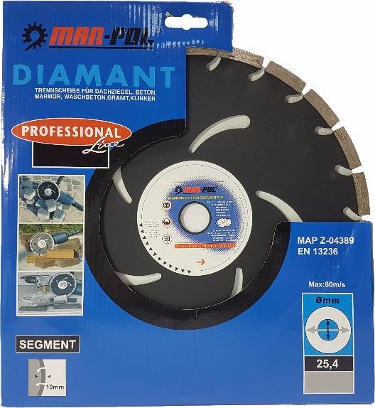 Mar-Pol MAR-POL TARCZA DIAM.350x25,4x10 SEG.CZARNA/MP MZ08738