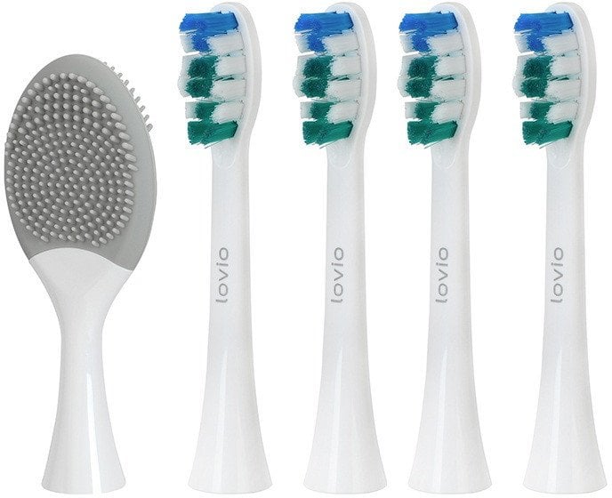 Lovio SonicProtect PRO końcówki do szczoteczki sonicznej miękkie Białe LVTB124WK-HS 5szt