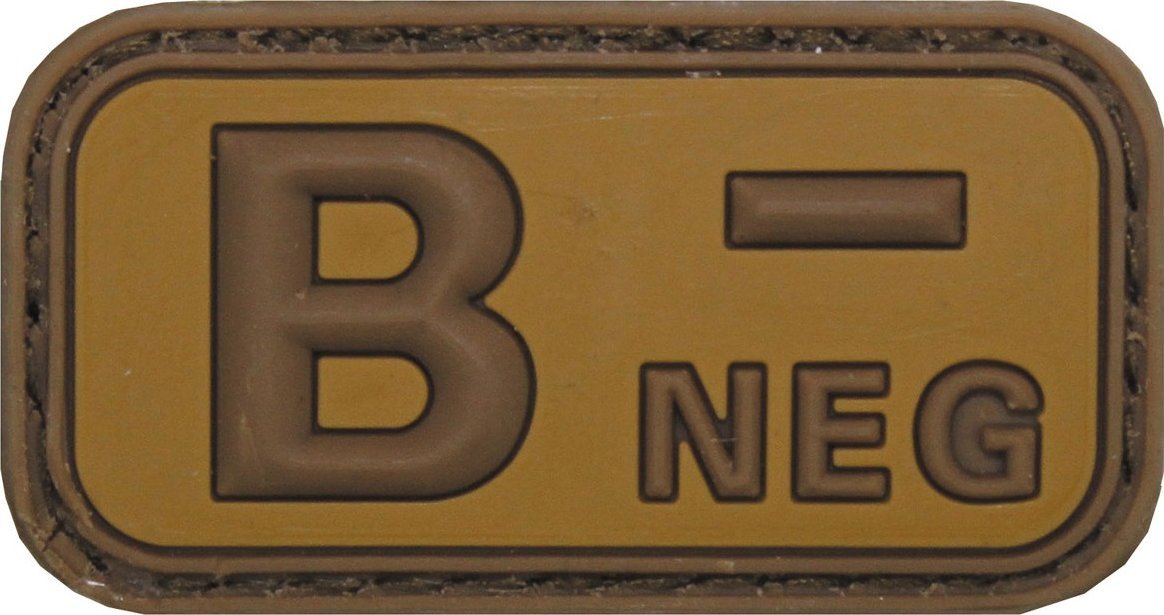 MFH Naszywka Marker naszywka grupy krwi ''B NEG", 3D