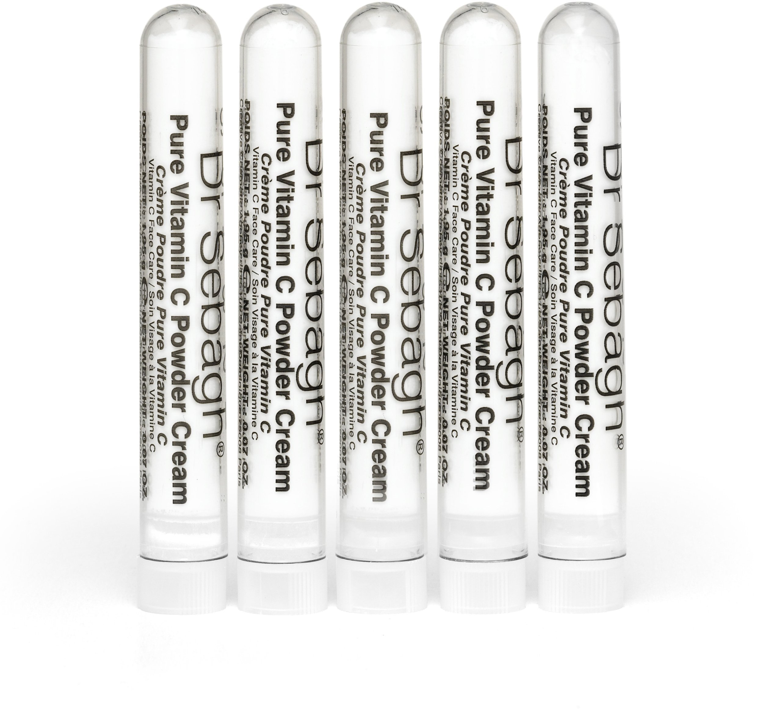 Set, Dr Sebagh, Pure Vitamin C Powder Cream, Revitalising, Cream, For Face, 5 pcs, 1.95 g For Women