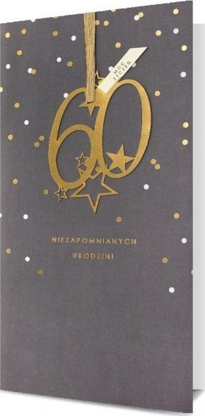 Pan Dragon KARNET HM-100 60 URODZINY SZARE