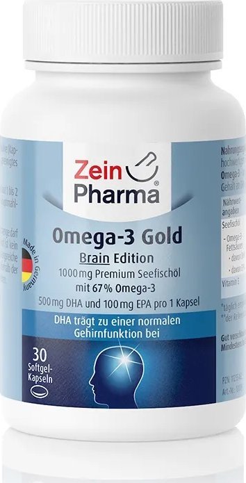 Zein Pharma Zein Pharma - Omega 3 Gold, Brain Edition, 1000mg, 30 kapsułek