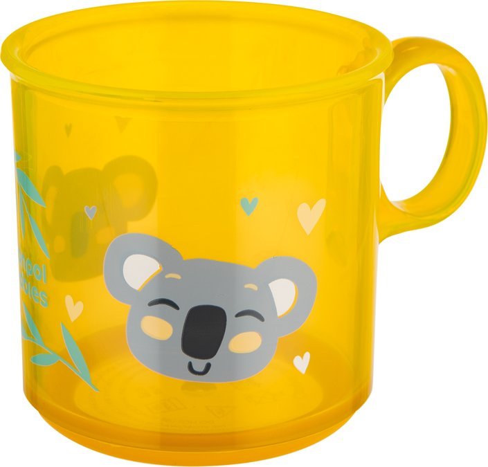 Kubek antypoślizgowy z uchem 170 ml Exotic Animals 2/100 yel