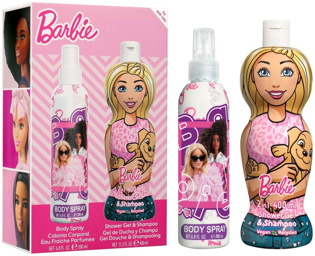 Air Val Zestaw Barbie Mgiełka 200ml + żel i szampon 400ml