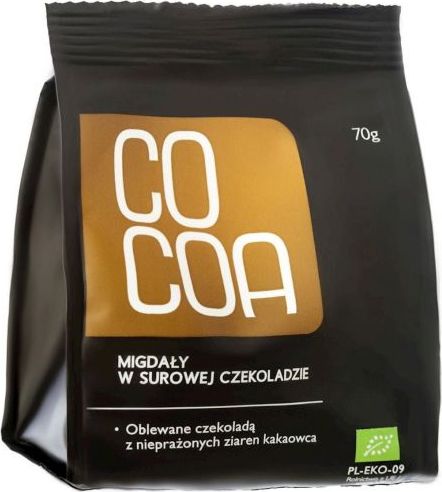 Cocoa MIGDAŁY W SUROWEJ CZEKOLADZIE BIO* 70 g - COCOA