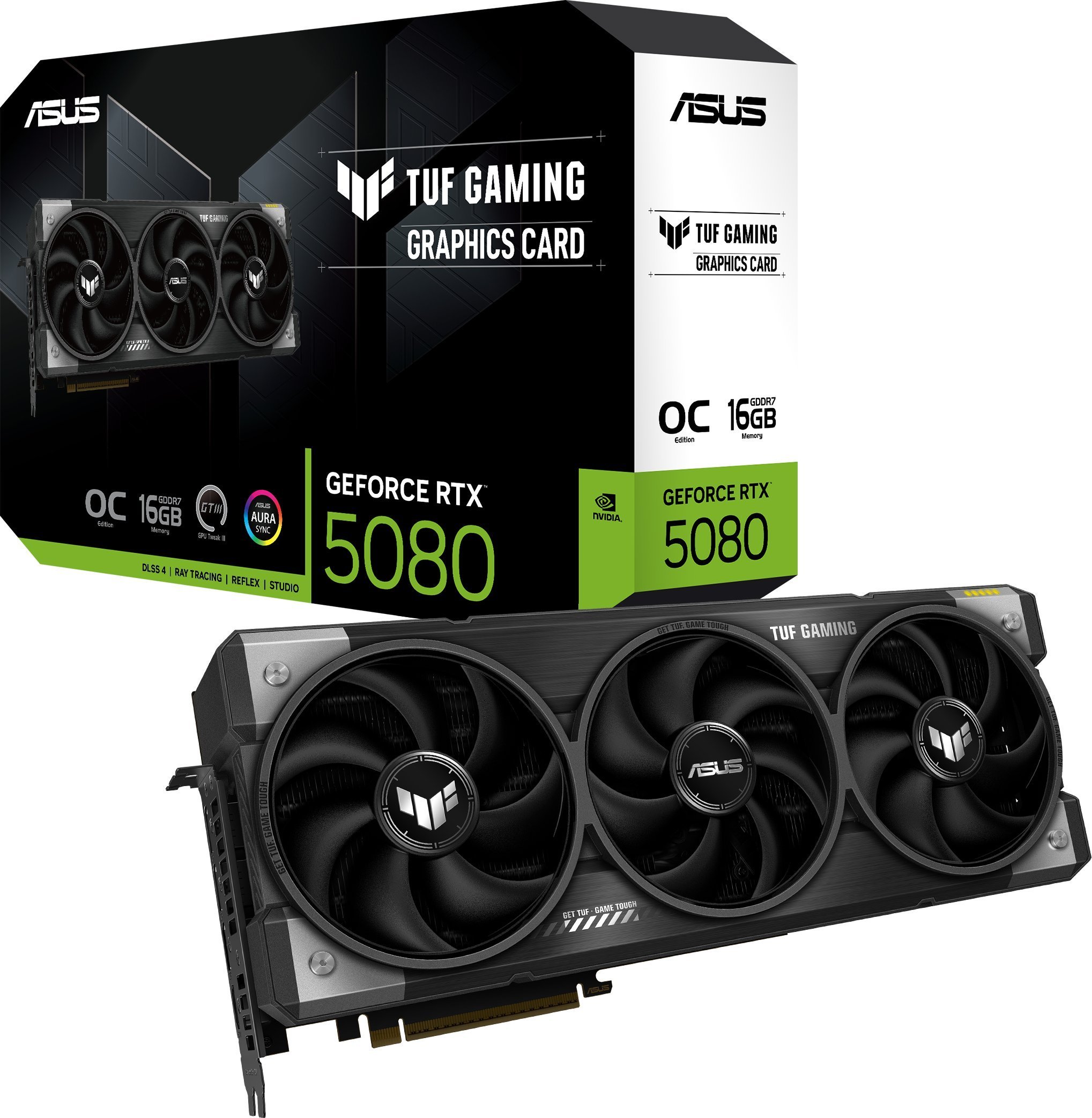 Karta graficzna Asus TUF Gaming GeForce RTX 5080 OC 16GB GDDR7 (TUF-RTX5080-O16G-GAMING)
