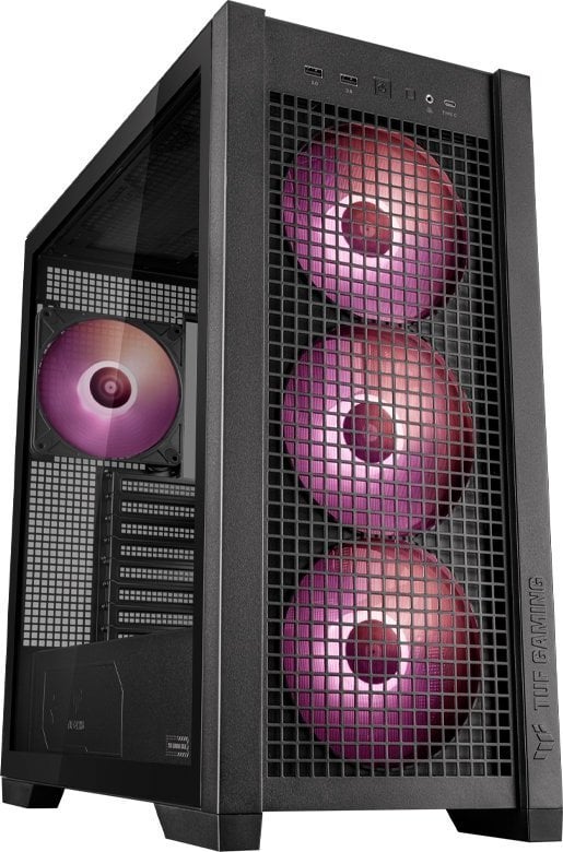 Obudowa Asus TUF Gaming GT302 TG ARGB czarna (90DC00I0-B19000)