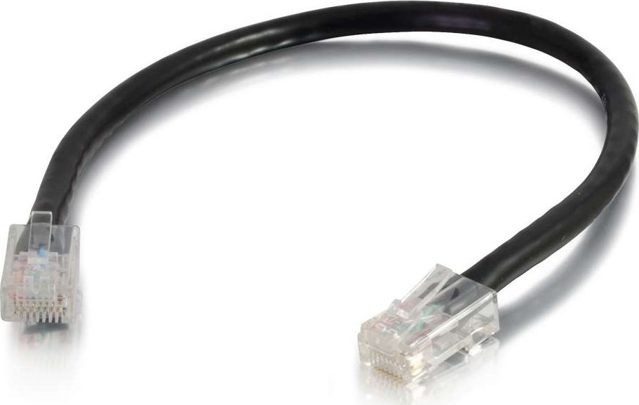 C2G C2G 1m Cat5e Non-Booted Unshielded (UTP) Network Patch Cable - Black, 1 m, Cat5e, U/UTP (UTP), RJ-45, RJ-45