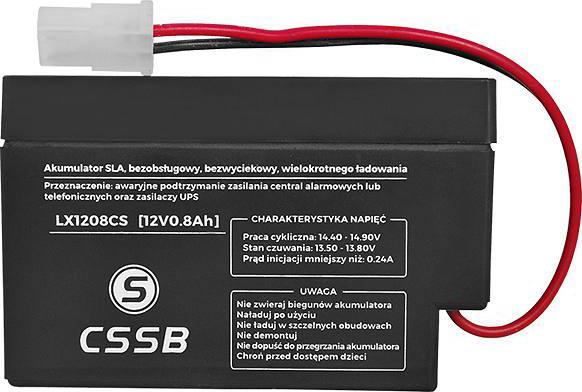 CSSB Akumulator żelowy 12V 0,8Ah