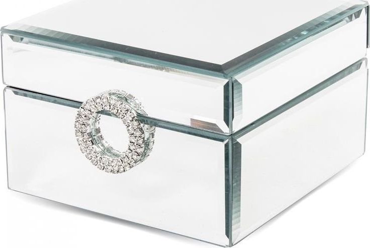 Pigmejka Szkatułka Lustrzana Srebrna uniwersalny