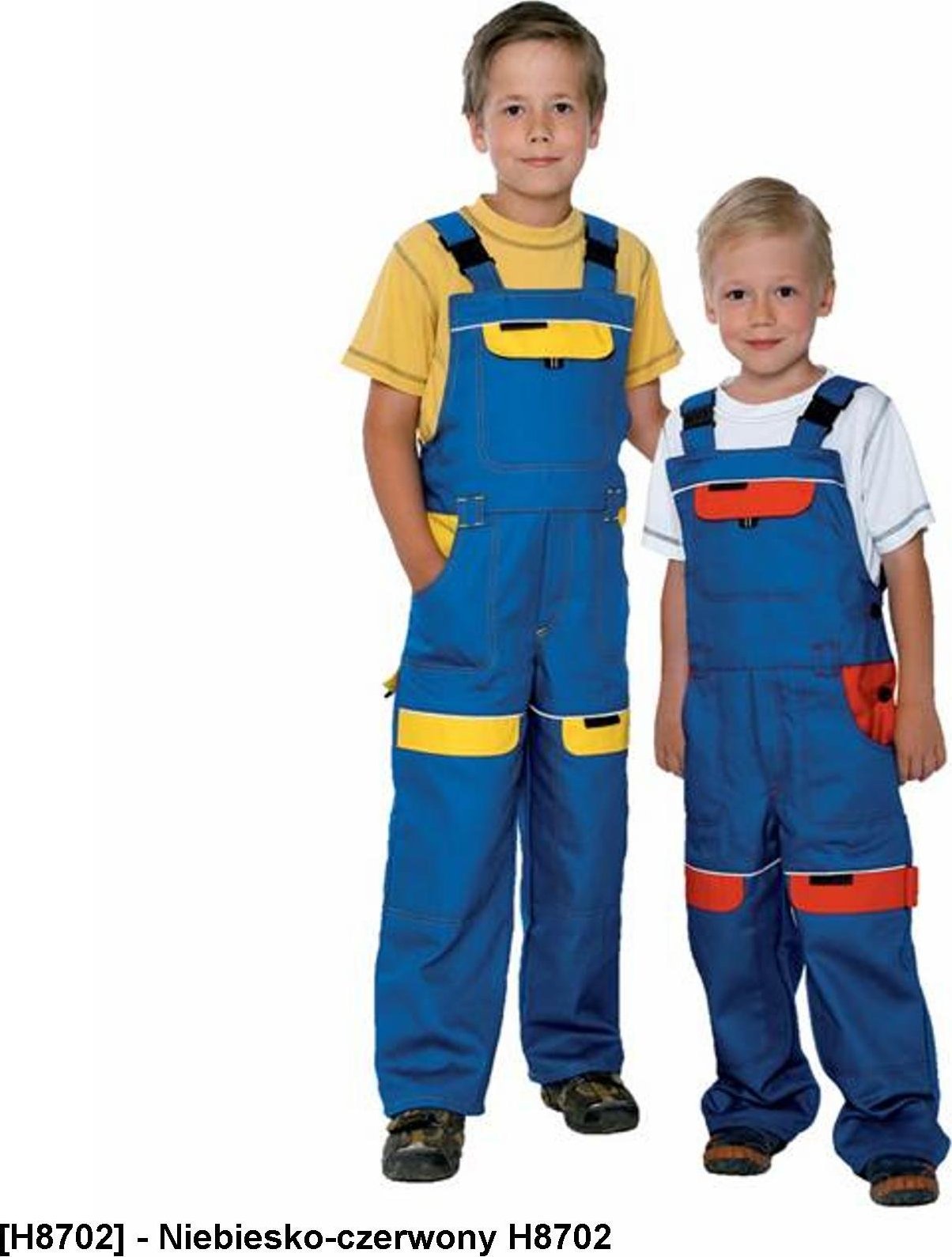 Ardon ARDON COOL TREND - spodnie ogrodniczki dziecięce - Niebiesko-czerwony H8702 116