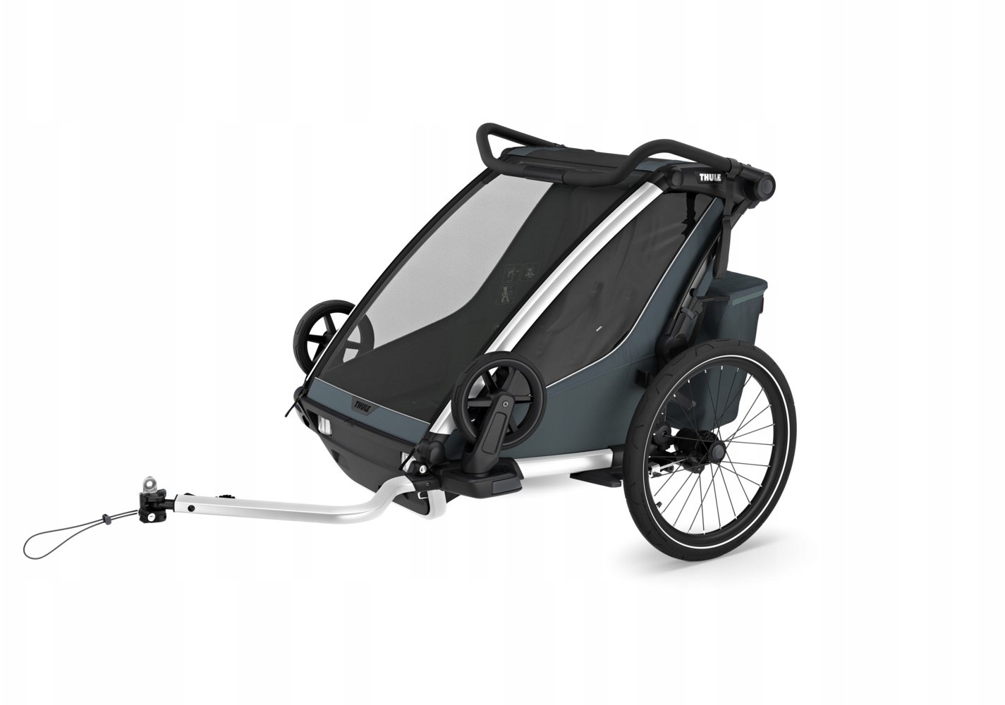 Thule Chariot Cross 2 Podwójna przyczepa rowerowa | G3 ciemny łupek