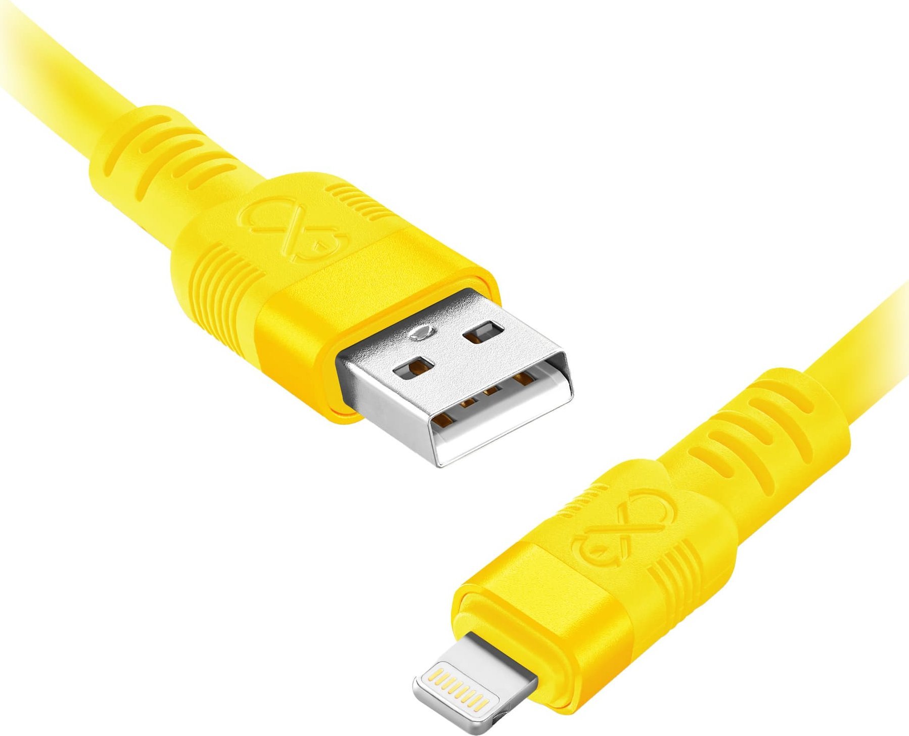 Kabel USB Orno USB-A - Lightning 0.9 m Żółty (CABEXCWHPLIGH0.9NMIX)