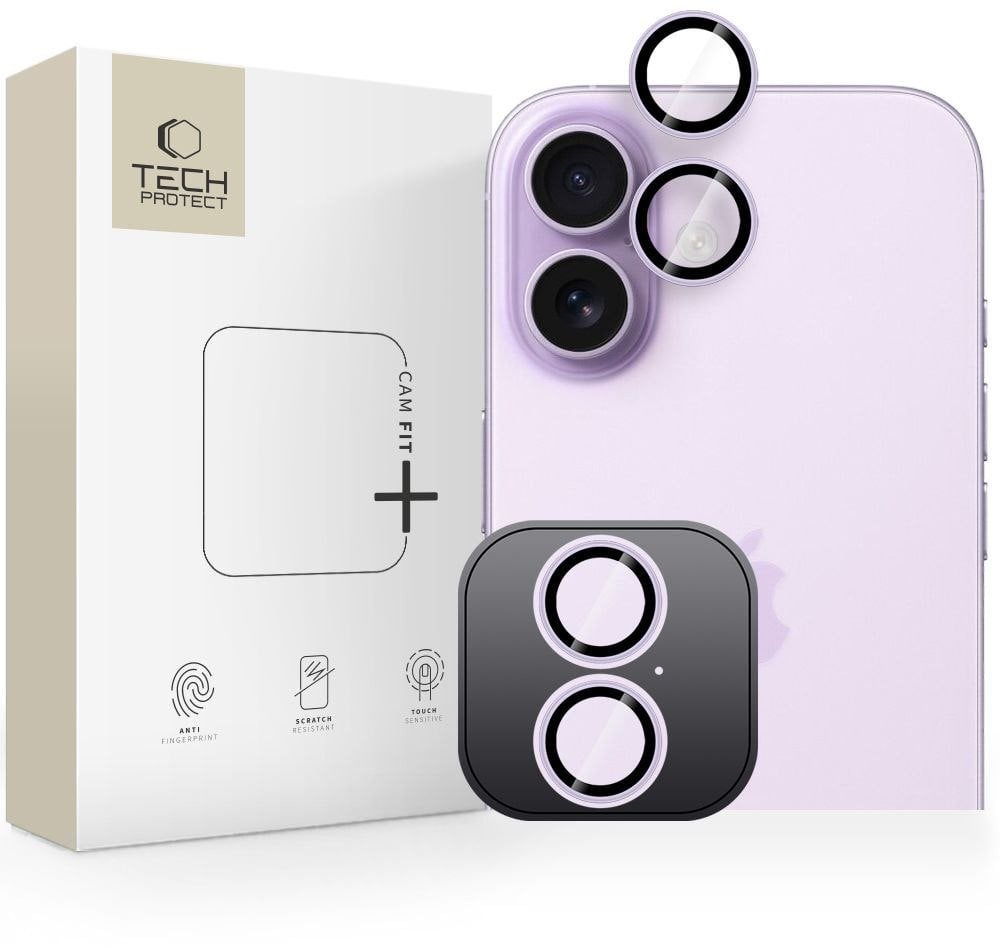 Osłona aparatu Tech-Protect Camring Fit+ do Apple iPhone 17 Lavender