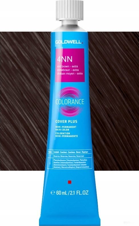 Goldwell Goldwell, Colorance, Demi-Permanent Hair Dye, 4NN Intense Medium Brown, 60 ml For Women