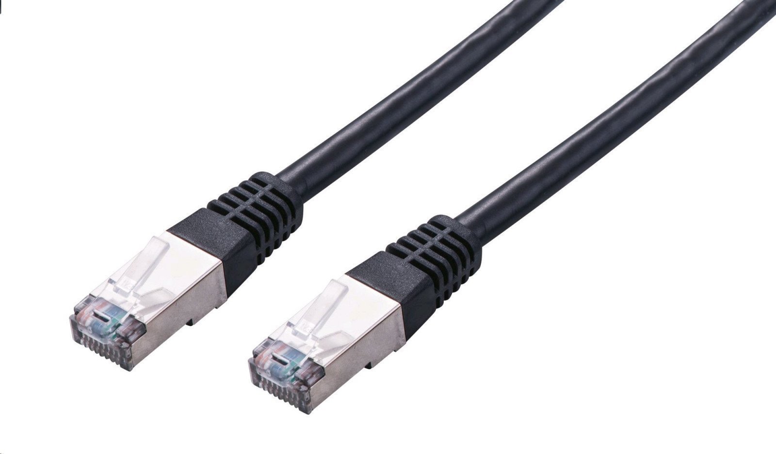 C-Tech C-TECH kabel patchcord Cat5e, FTP, černý, 0,25m