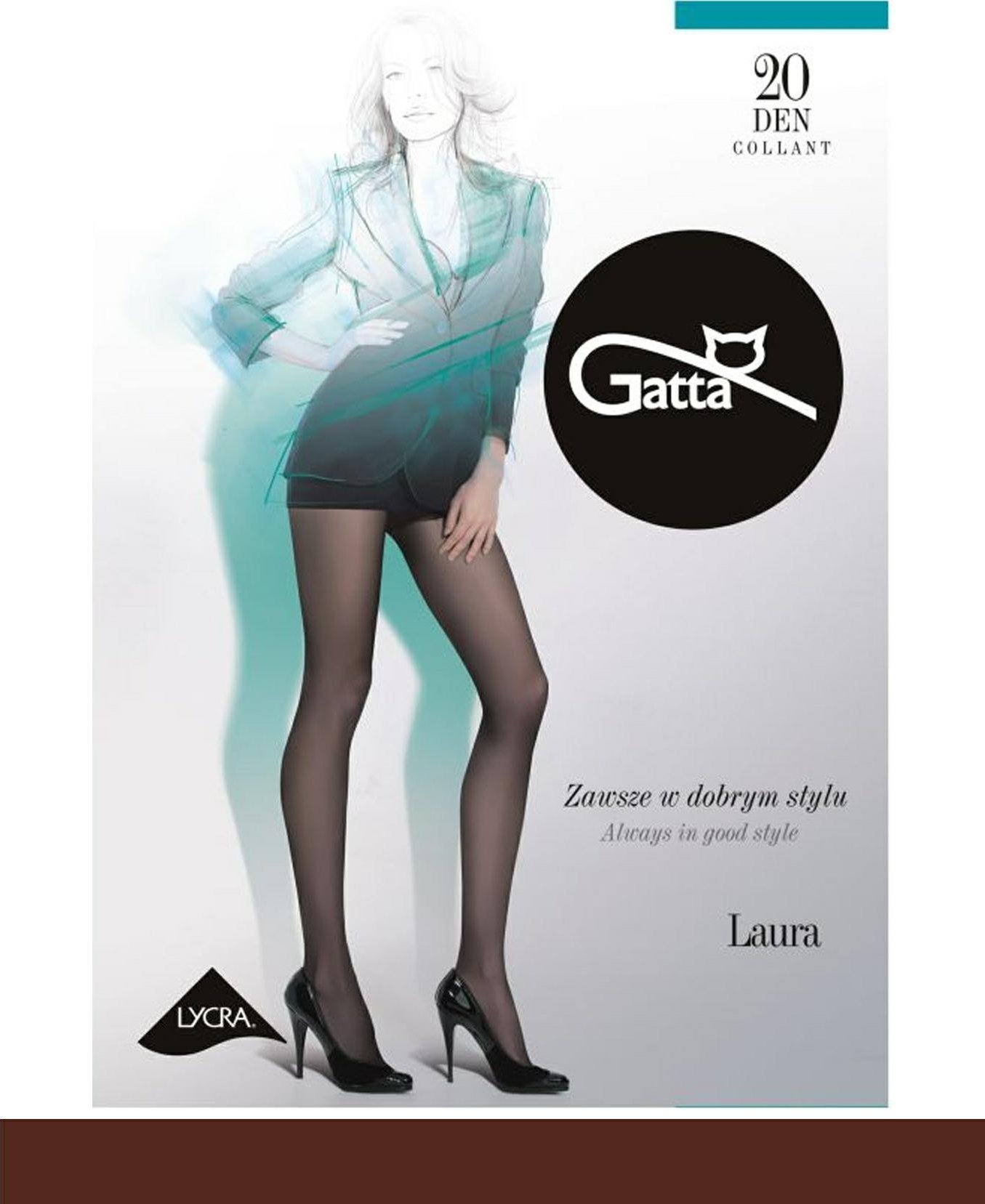 Gatta GATTA LAURA 20DEN 5-XL/Moka