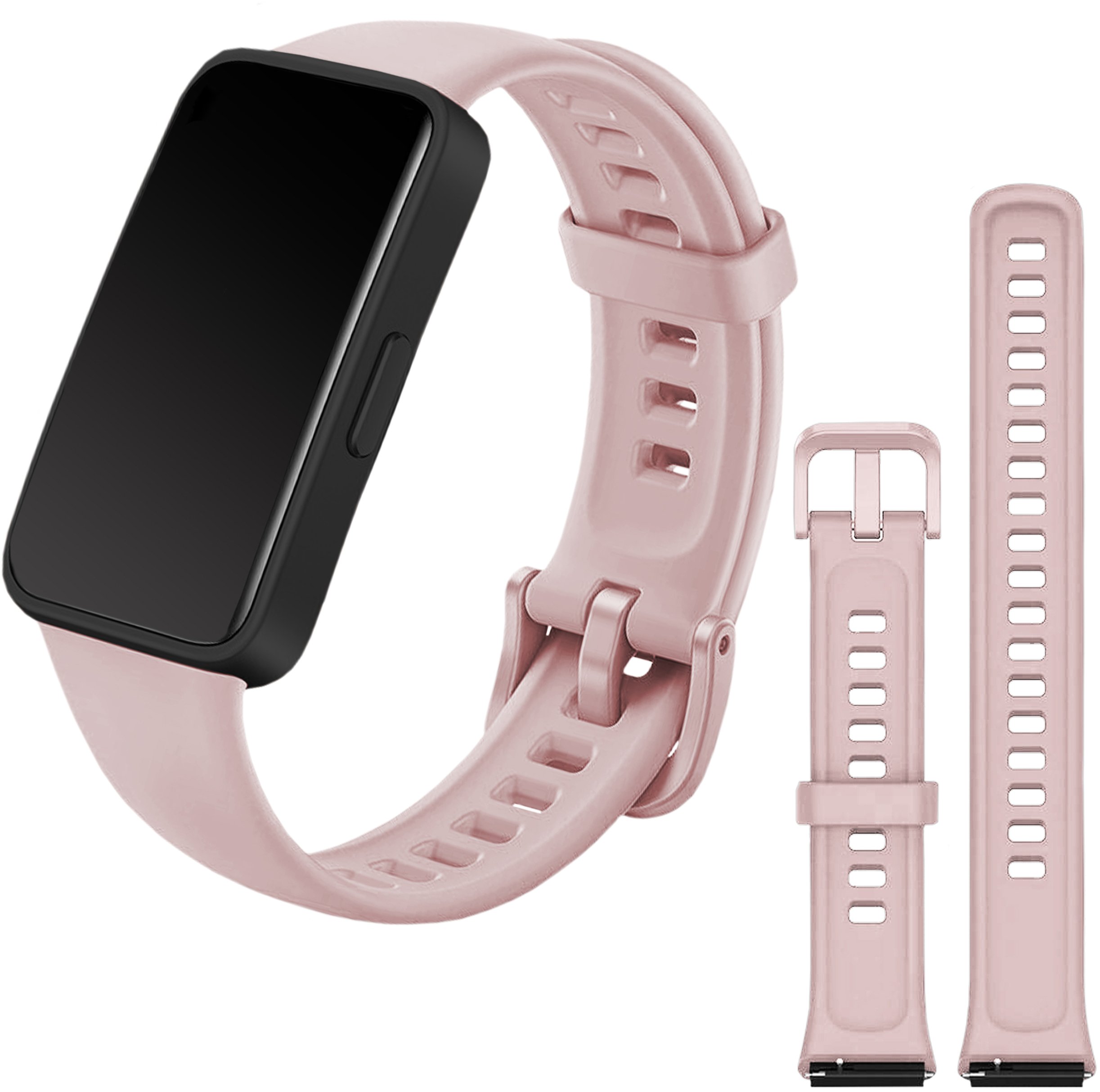 Pasek Classic Silicone do smartband'a Huawei Band 7 (Jasnoróżowy)
