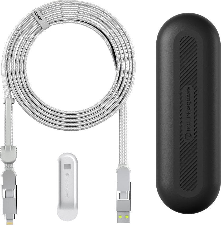 Kabel USB Rolling Square USB-C - Lightning 3 m Biały (RS-XLL02R)